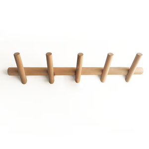 anaan Branch Floating Coat Rack 5 Wall Coat Hooks wood Space Saving Clothes Hanger Rack Holders Wall Mounted Design Hanging 50 cm