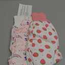 MooMoo Baby Waterproof Diaper Pants for Potty Training 2 Packs Nighttime Diaper Pants for Girls, M