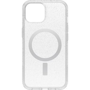 OtterBox iPhone 15, iPhone 14, and iPhone 13 Symmetry Series Clear Case - Stardust (Clear/Silver), Snaps to MagSafe, Ultra-Sleek, Raised Edges Protect Camera & Screen
