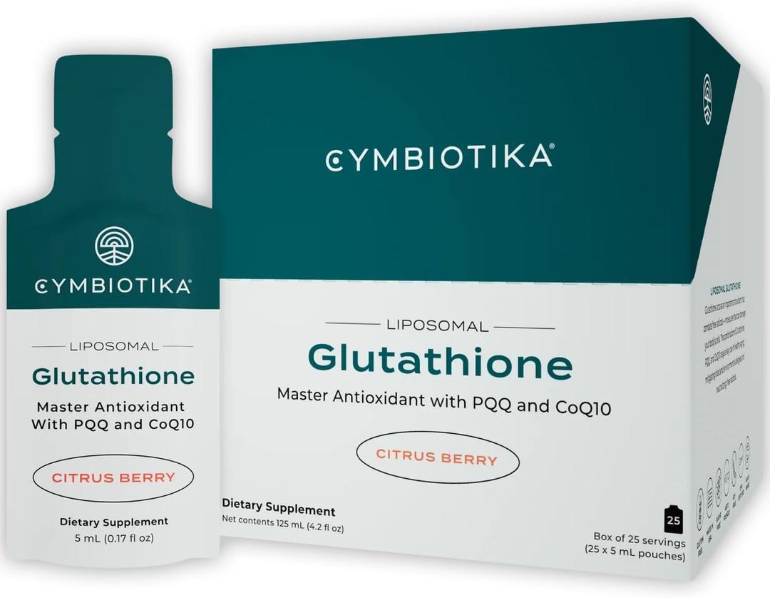 Cymbiotika - Liposomal Glutathione (New and Improved) : Box of 25 packets, Exp Date 