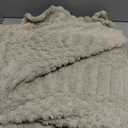 Throw Blanket for Couch-Soft Boho Bed Throw Blanket, Beige Fleece Cute Tan Fluffy Lightweight Cozy Blanket for Spring(50x60, Khaki)