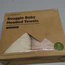 KeaBabies 2-Pack Hooded Baby Towels for Newborn - 30x30 Soft & Absorbent Viscose from Bamboo Baby Bath Towels with Hood for Infant, Toddler,Kids,Boys Girls,Newborn Bath Essentials (Almond, Petite)