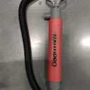 Manual Bilge Pump for Boats, Kayak, Canoe Portable Hand Water Pump with Hose, Compact Marine Safety Equipment for Water Removal and Emergency Use (Red)