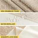 Nordic Beige Round Tablecloth, Premium Drape, Water & Stain Resistant, Elegant Rectangle Table Cover for Dining, Kitchen, Party, Home Decor