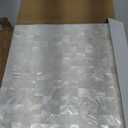 eazart Peel and Stick Tile Backsplash 10PCS Mother of Pearl Shell Mosaic Stick on Decor for Kitchen Living Room Bathroom (Nature White)