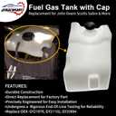 Fuel Gas Tank with Cap | Compatible with John Deere Scotts Sabre L100 L110 L120 L130 L105 L118 L111 L108 & More | Replace#: GY21876, GY21102, GY20894