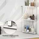 FLE 3 Tier Corner Bathroom Counter Organizer, Countertop Corner Shelf,Makeup Organizer and Storage for Bathroom