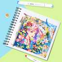 Alcohol Markers, 120 Colors Chisel & Brush Tip Coloring Markers Set, Double Tipped Markers Set for Artist Adults Coloring or Drawing