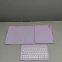 Keyboard Case Compatible with iPad Air 11-inch/Air 5th 4th Generation Case with Keyboard-Backlit Detachable, Folio Cover with Pencil Holder for Air 11" M3/M2 (2025/2024), Air 5/Air 4 (Purple)
