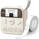 Makeid Label Maker Machine with Tape, S1 Pro Bluetooth LCD Display Labeler, One-Click Quick Print Inkless Magnetic Label Printer for Kitchen Home School Office Organization