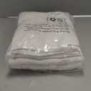 LAMIT 102 inch Semi Sheer Linen Curtains for Living Room, Back Tab and Rod Pocket Cream Curtains Light Filtering Country Rustic Neutral Drapes for Bedroom/Farmhouse, 2 Panels, 52 x 102 Inch