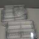 2 Pack Fridge Organizer, Stackable Refrigerator Organizer Bins with Lids, BPA-Free Fridge Organizers and Storage Containers for Fruit, Vegetable, Food, Drinks, Cereals, Clear