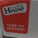 Clear Plastic PET Food Containers - 16 oz - Case of 500 - For Cold Foods, Snacks & Meal Prep