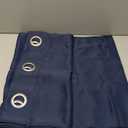 Sun Zero Easton Energy Saving Blackout Grommet Curtain Panel, 40" x 84", Denim Blue