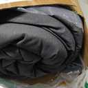 Monbix Queen Comforter Set - 7 Pieces Cationic Dyeing Dark Grey Bed in a Bag Queen Bedding Sets with Comforter, Sheets, Pillowcases & Shams, Reversible Bedding Comforters Sets