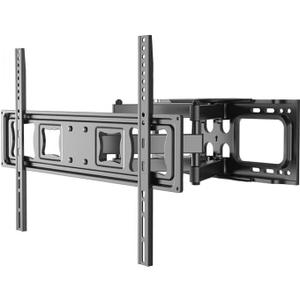 Full Motion TV Wall Mount for 37-80" TVs, Cold-Rolled Steel, VESA 200x200 to 600x400mm, Swivel 120 & Tilt, Supports Up to 99lbs, Durable & Easy Installation