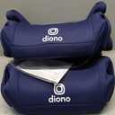Diono Solana, No Latch, Pack of 2 Backless Booster Car Seats, Lightweight, Machine Washable Covers, Cup Holders, Blue