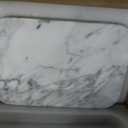 Marble Butter Dish with Lid, Elegant Large Capacity Butter Holder for Countertop & Refrigerator Natural Cool Surface Keeps Butter in an Ideal Spreadable State White Butter Container