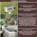 Bird Spikes 360Bend 100cm Anti Climb Spikes Squirrel Deterrent for Outside to Keep Birds Pigeon Racoon Squirrel Cat Away from Porch Baffle Feeder Yard Patio Garden, Fence Spikes with Accessories