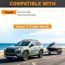 Trailer Hitch,Fits 2019-2025 Toyota RAV4 & RAV4 Prime,1.25“ Receiver