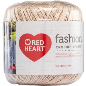 Red Heart Fashion Size 3 Crochet Thread, Natural
