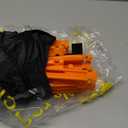 GHB Hex Agility Rings Speed Rings with Carrying Bag 6 Set Portable Hexagon Rings, Agility Ladder for Agility Footwork Training (Orange)