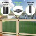 8 Pack Pyramid Aluminum Post Caps 6x6 for Wood Posts (Actual 5.5" x 5.5") Durable Powder-Coated Fence Post Caps for Decks, Patios, Fences, Weather-Resistant, Rust-Proof PC66