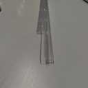 Frameless Glass Shower Door Sweep for 5/16" Glass, Bottom Seal with Drip Rail, 27.5" Long