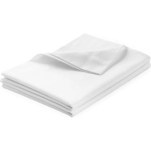 100% Pima Cotton Oversized King (132" X 110") Flat Sheet, 500 Thread Count, Cool & Breathable, Soft & Durable Top Sheet, Wrinkle, Fade, Stain Resistant White, Oversized King - Size