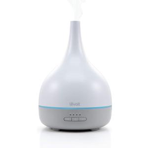 LEVOIT Essential Oil Diffuser, Aromatherapy Diffuser for Essential Oils, Cool Mist Humidifier, 300ml Aroma Diffuser with 7 Color Lights & Timer, Auto Shut-off, for Home Office Bedroom