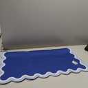 Blue Mahjong Mat (31.5” x 31.5”) with Black Carrying Bag, Anti-Slip, Noise-Reducing Mahjong Mat for Table, Poker, Board Games, Dominoes, and Card Games