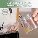Haakaa Silicone Cleaning Brush - Baby Bottle Brush Cleaner for Breast Pump,Nipple,Breast Milk Storage Bag - Food Grade Silicone - 1 Count - Grey