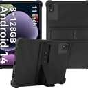Case for ApoloSign EP1095T/ ApoloMedia EP1095T Tablet 11 inch,Soft Silicone Protector Cover,Kids Friendly,Adjustable Stand Tablet Cover,4 Corners Thicken Shockproof,Black