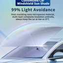Custom-Fit for BMW Windshield Sun Shade Umbrella, Foldable Car Umbrella Sunshade Cover UV Block Car Front Window with 360°Rotation Bendable Handle, Designed for BMW Accessories (for BMW M8)