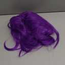 15 Inch Short Straight Purple Bob Wig with Bangs | Natural Heat Resistant Synthetic Hair for Women Costume Wigs