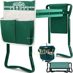Garden Kneeler and Seat, Foldable Garden Stool Heavy Duty Gardening Bench for Kneeling and Sitting to Prevent Knee & Back Pain, Gardening Gifts for Women, Grandparents, Seniors, Mom & Dad (Green)