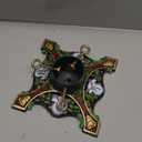 Linton Arts Christmas Tree Stand, Cast Iron Christmas Tree Stand for Real Trees Artificial Trees, Holds Up to 6ft Trees with 1.77" Trunks, Snowmandesigned Xmas Metal Tree Stands for Holiday Decor