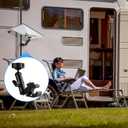 for 2026/2025 Starlink Mini Clamp Mount and 2024 Pipe Adapters, Born for Starlink Mini Pipe Adapter and Flat Mount for RV/Pole/Yacht/Camper/Guardrails, 2 in 1 Design