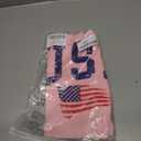 Women's 4th of July Outfits USA Shirts American Flag Crop Tops (Pink, XS)