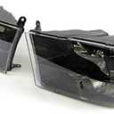 Pair 2013 to 2017 Ram 1500 OEM Black Housing Quad Combination Headlamps