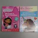 Netflix DreamWorks Gabby's Dollhouse Valentine's Scratch Heart Seals, Afro Unicorn Afro Unicorn Valentine's Stickers, 2 Pack 