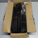 LANTEFUL 3 Tier Shoe Rack for Closet, Shoe Organizer with 5 Hooks, Long Shoe Shelf Storage for Sneaker and Boot Stackable Free Standing Shoe Rack for Entryway, Garage, Small Spaces, Dorm (Black)