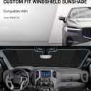 Pigenius Windshield Sun Shade for BMW X3 (G45) 2025-2026, Fits xDrive30 M50, Reversible Silver/Black