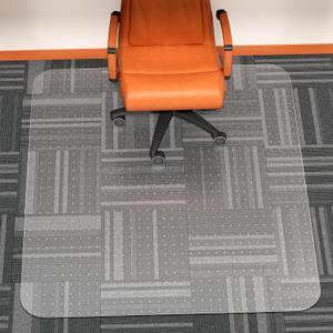 WASJOYE Chair Mat for Carpet, 45" x 53" PVC Clear Rectangle for Carpet