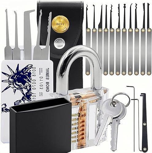 Padlock Lock Set With Keys Outdoor Pick Solid Brass Keyed Waterproof Lock Kit With Keys For Shed, Gate Set, School Gym Locker, Fence, Toolbox, Hasp Storage