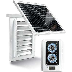 Container Solar Vent Kit with Thermostat for Automatic Vent on Temperature
Shipping Container Vents with 25W Foldable Panel, Rain and Hail Proof, Suitable for Container Houses, Containers, Offices