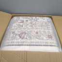 Beige Floral 8x10 Area Rugs for Living Room Large Washable Rug Vintage Forest Low Pile Non Slip Stain Resistance Soft Carpet for Dining Room, Bedroom, Office Rug, Kids Room, Nursery Room, Playroom