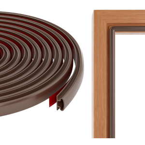 Weather Stripping Door Seal Strip, SelfAdhesive Door Weather Stripping Strip, Soundproof D Shape Waterproof Weatherstripping for Door Frame Windows Insulation