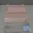 EooCoo Hard Case Compatible with MacBook Air 13.3 inch M1 Chip 2021-2018 with Retina Display, Air 13.3 inch Plastic Protective Case + Transparent Keyboard Cover + Screen Protector, Crystal Pink