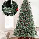 6Ft Christmas Tree With Snow